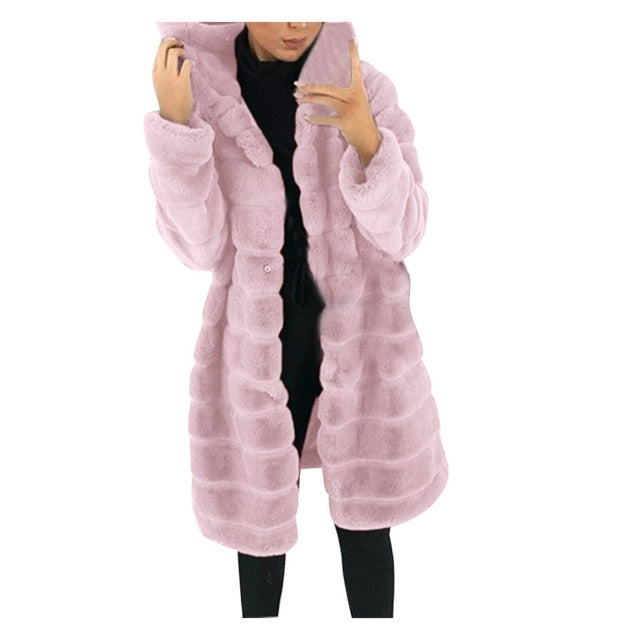 Faux Fur Warm Long Coat