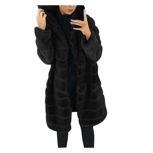 Faux Fur Warm Long Coat