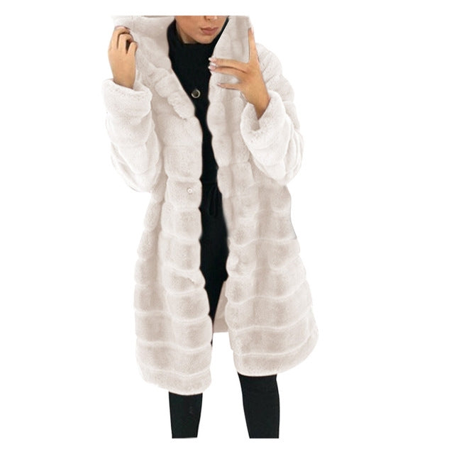 Faux Fur Warm Long Coat