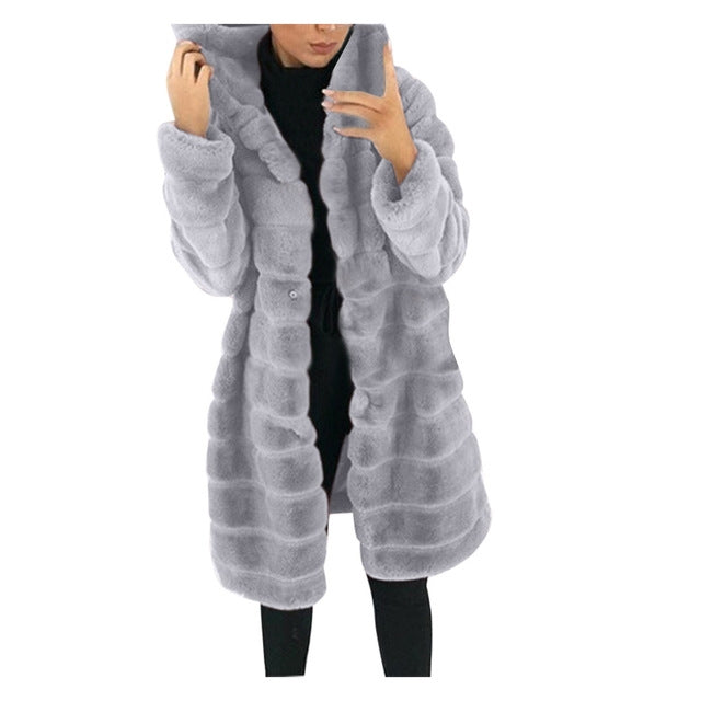 Faux Fur Warm Long Coat