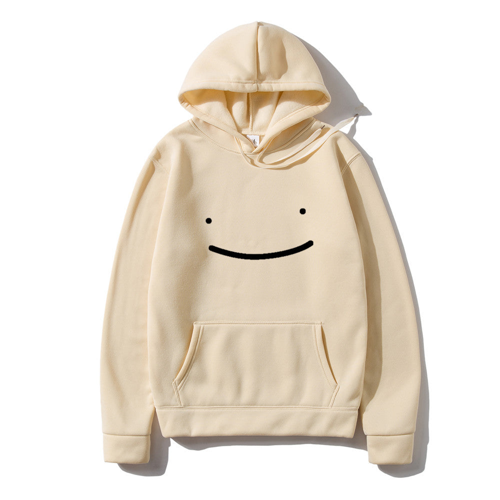 Fleece Smiley Face Hoodie