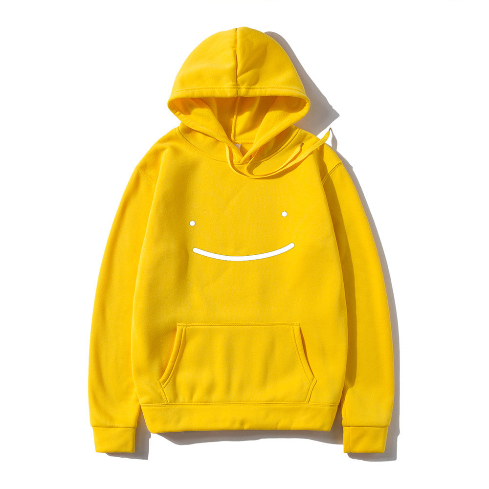 Fleece Smiley Face Hoodie