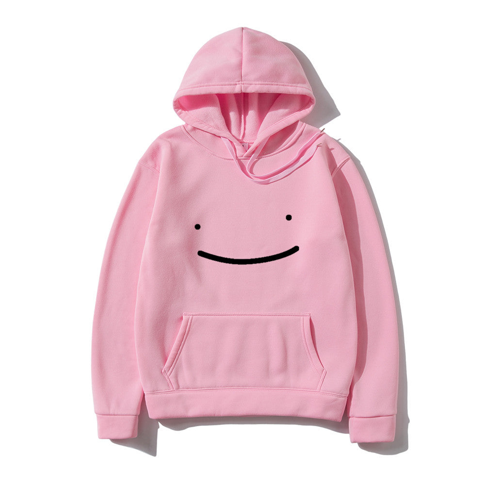 Fleece Smiley Face Hoodie