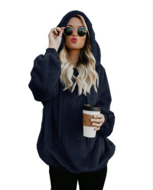 Fleece Drawstring Hoodie