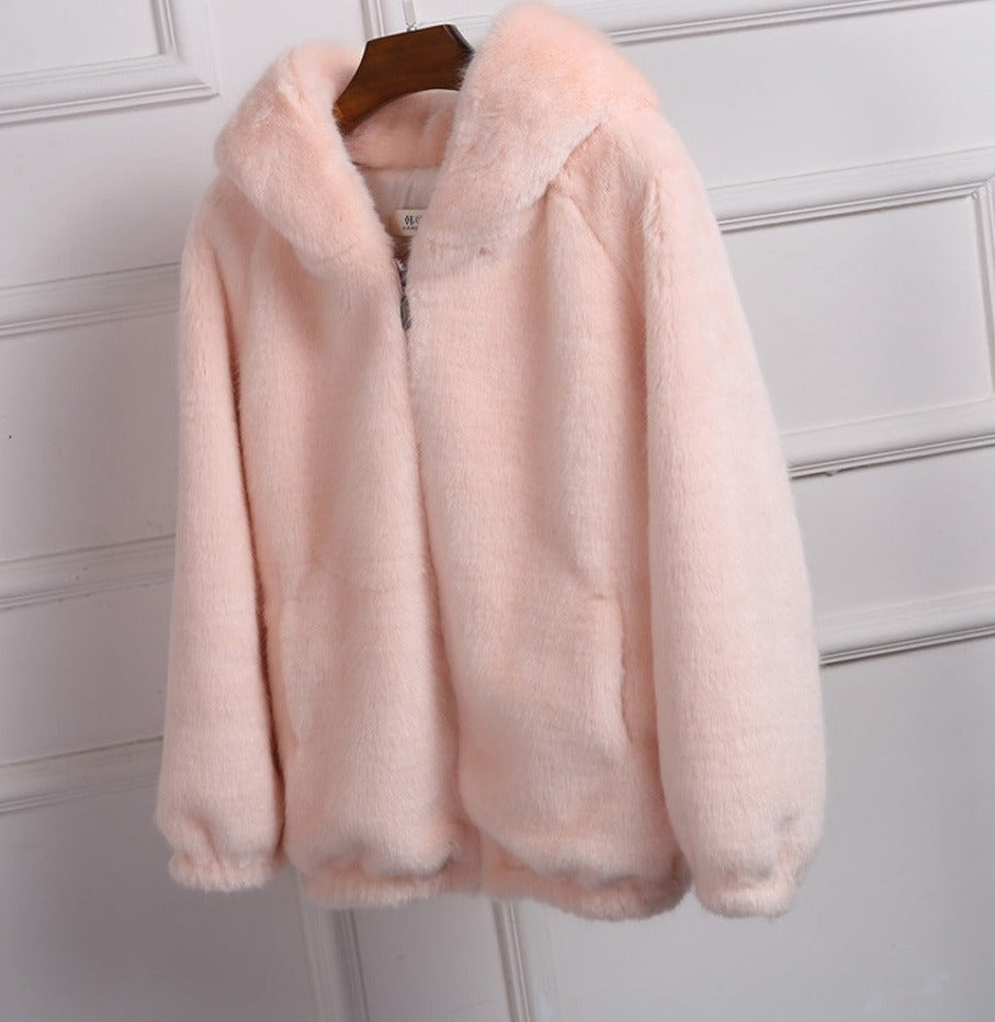 Fluffy Hooded Jacket