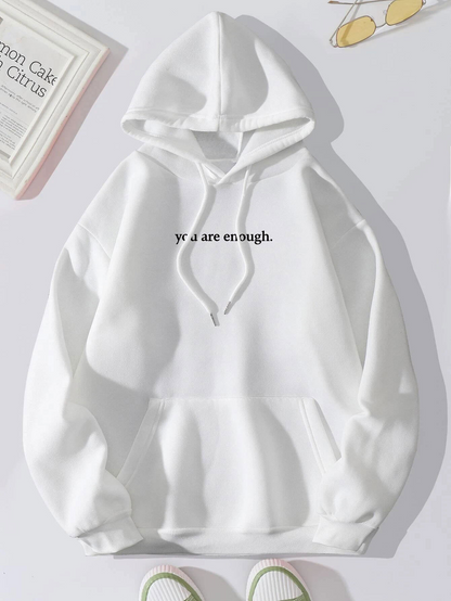 "Dear Person Behind Me," Kangaroo Pocket Drawstring Hoodie