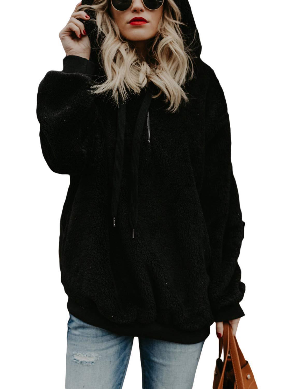 Fleece Drawstring Hoodie