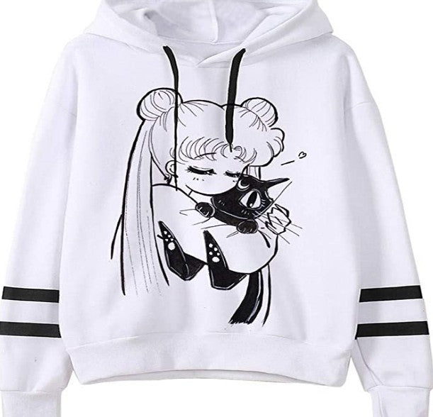 Cute Cat Fleece Hoodies