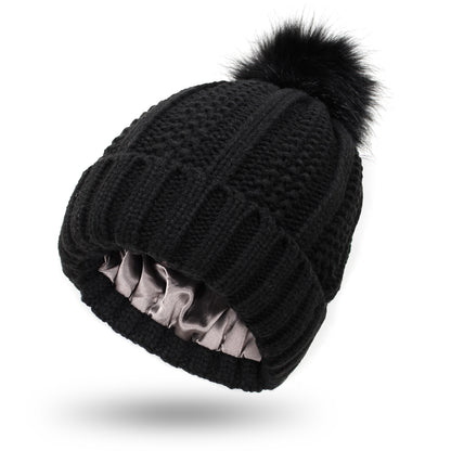 Faux Fur Pom Pom Beanie