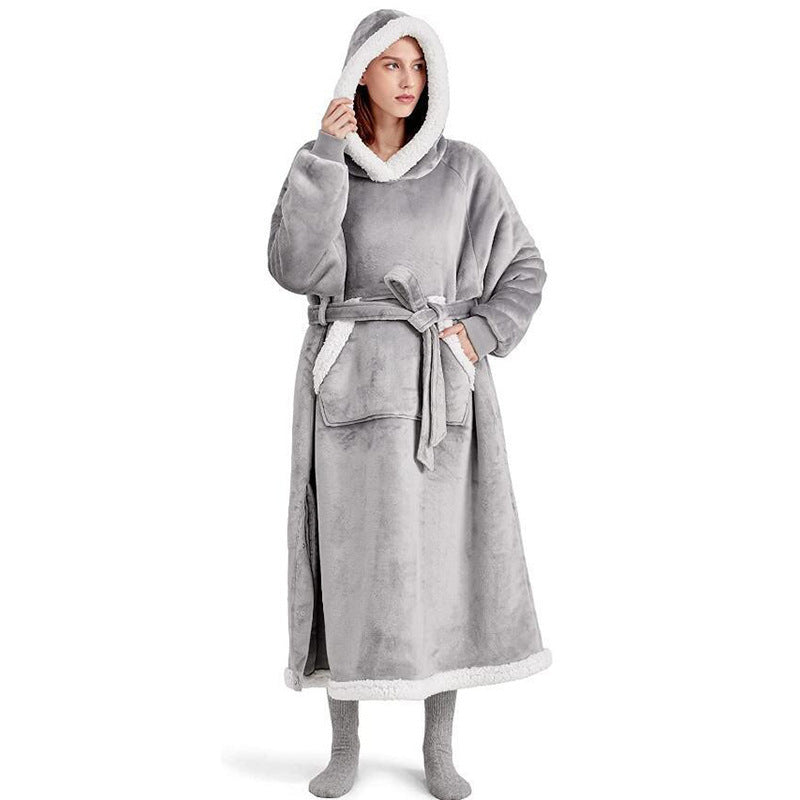 Oversized Winter Hoodie Blanket Gown