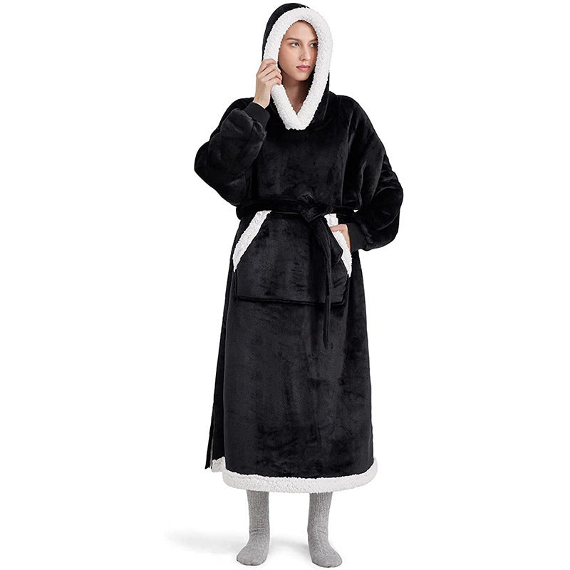 Oversized Winter Hoodie Blanket Gown