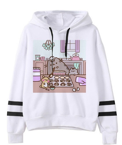 Cute Cat Fleece Hoodies