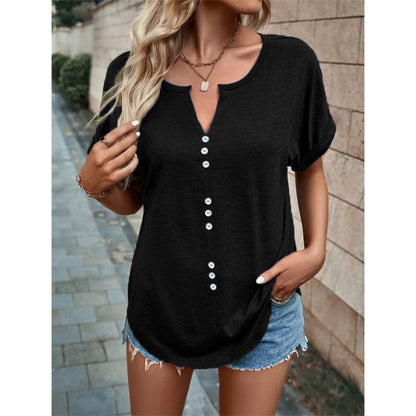 V-neck Short Sleeve T-Shirt