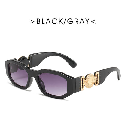 Metal Hinged Small Frame Sunglasses