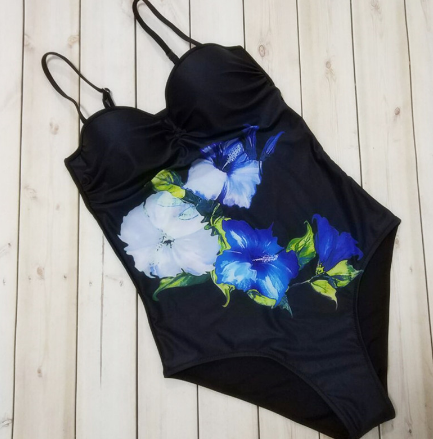 Digital Print Floral Swimsuit