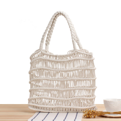 Woven Straw Beach Bag