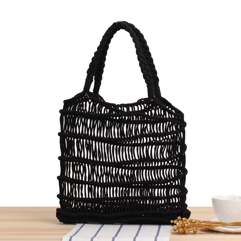 Woven Straw Beach Bag