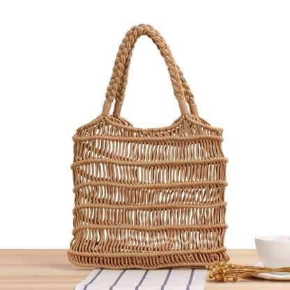 Woven Straw Beach Bag