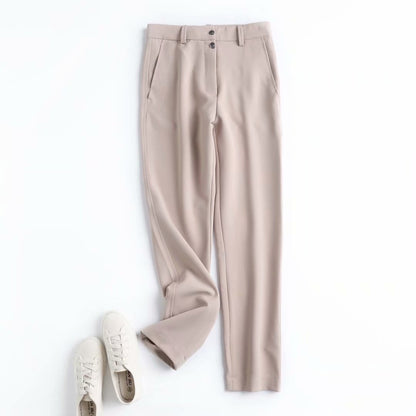 Straight Cut Casual Trousers