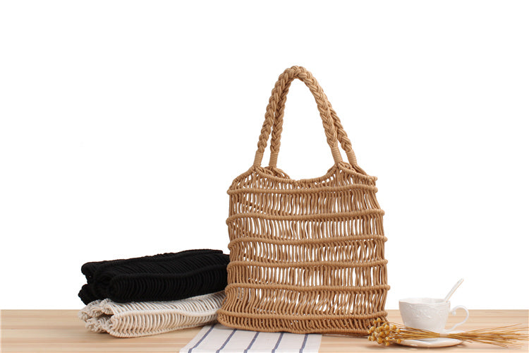 Woven Straw Beach Bag