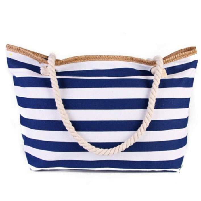 Cheerful Striped Beach Bag