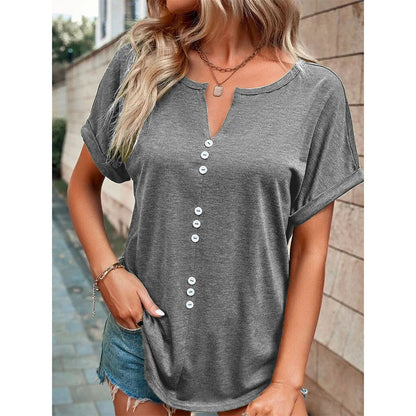 V-neck Short Sleeve T-Shirt