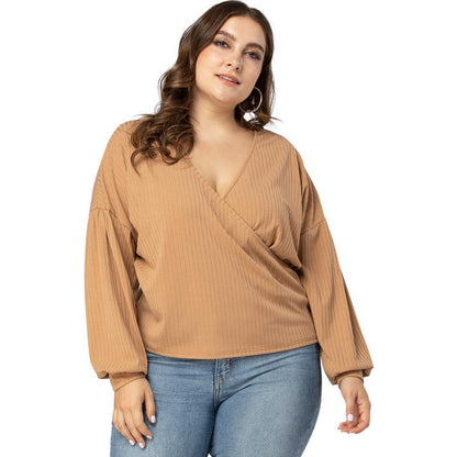 Plus Size V-Neck Top