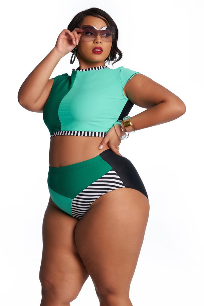 Plus Size Two Piece Swimsuit