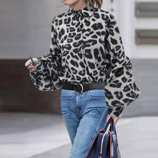 Sexy Leopard Print Blouse