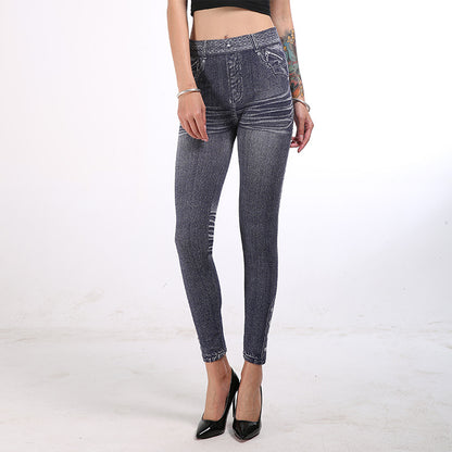 Imitation Denim Leggings