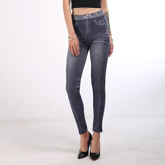 Imitation Denim Leggings