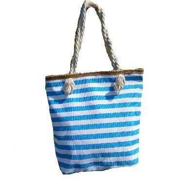 Cheerful Striped Beach Bag