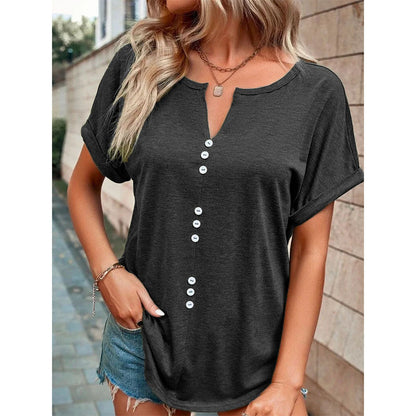 V-neck Short Sleeve T-Shirt