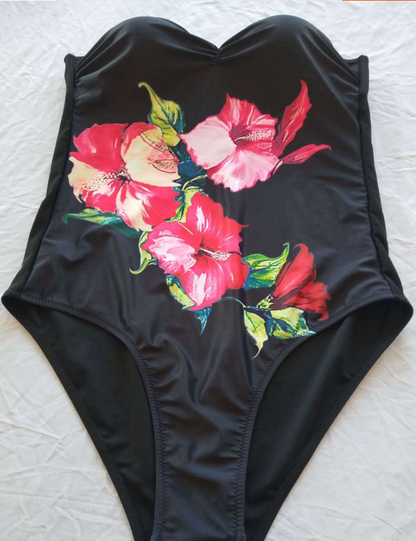 Digital Print Floral Swimsuit