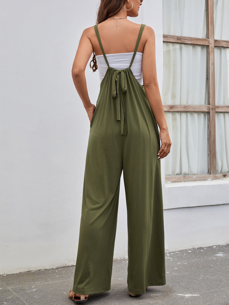 Sleeveless High Waist Wide Leg Jumpsuit