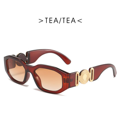 Metal Hinged Small Frame Sunglasses