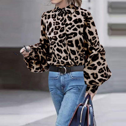 Sexy Leopard Print Blouse