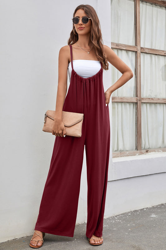 Sleeveless High Waist Wide Leg Jumpsuit