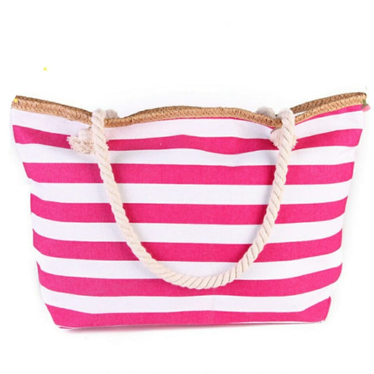 Cheerful Striped Beach Bag