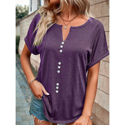 V-neck Short Sleeve T-Shirt