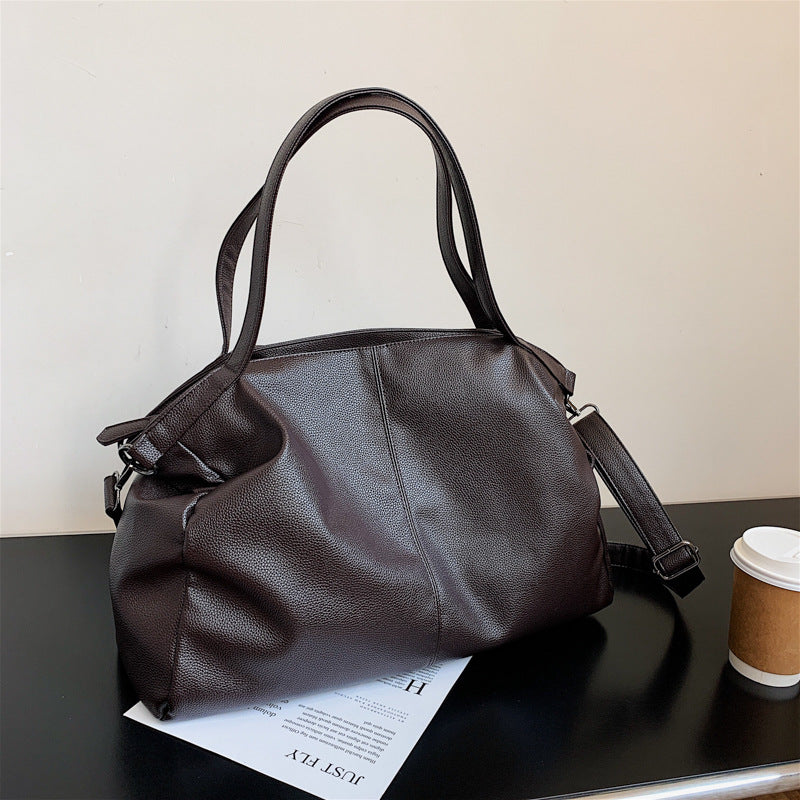 Big Leather Tote Bag