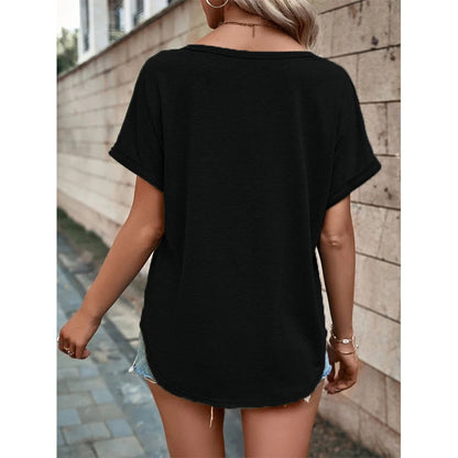 V-neck Short Sleeve T-Shirt