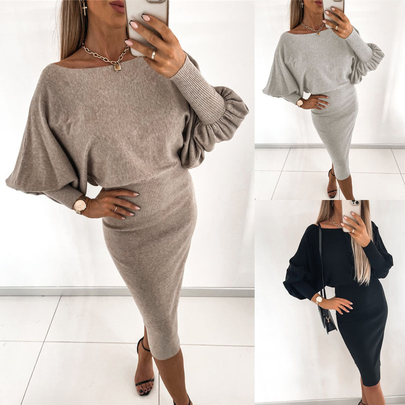 Long-sleeve Knitted Dress