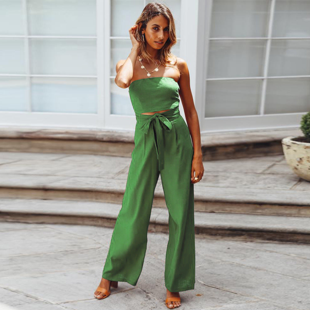 Strapless Casual Jumpsuit