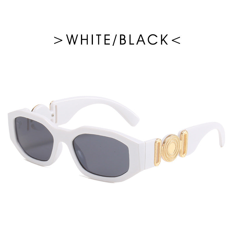 Metal Hinged Small Frame Sunglasses